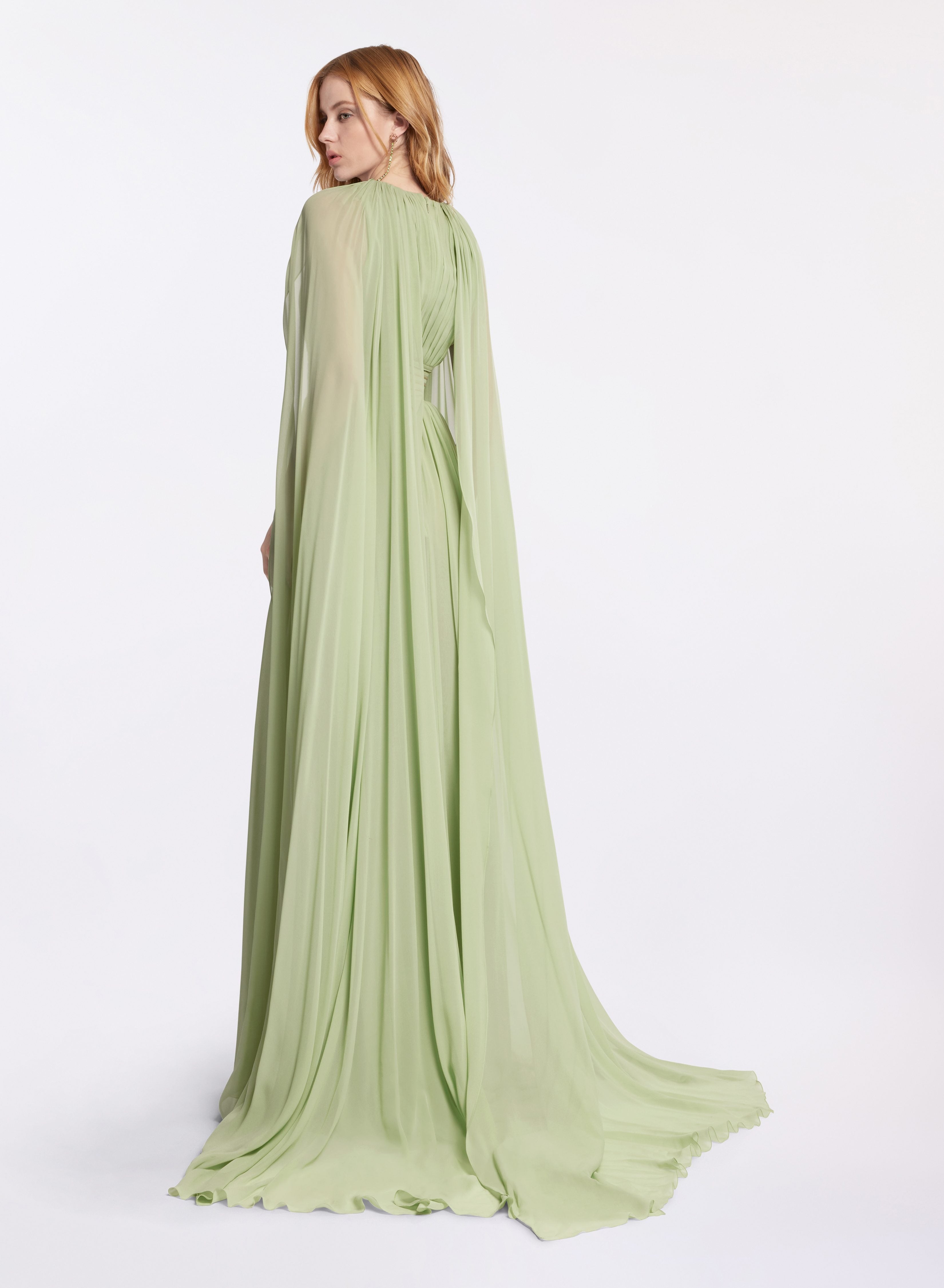 Draped Silk Dress – Elie Saab US